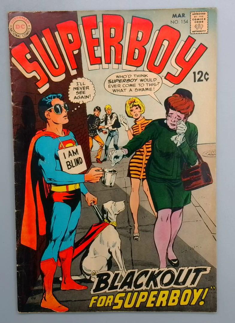 Superboy #154, VG DC Comics, March 1968