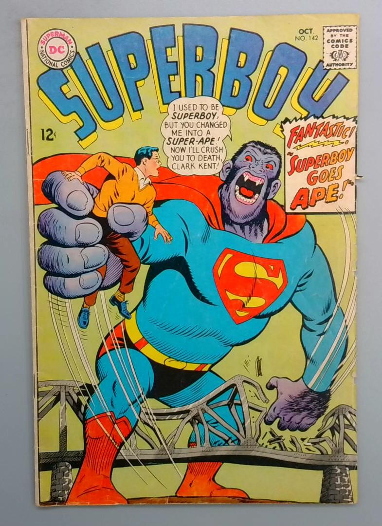 Superboy #142, VG DC Comics, 1967