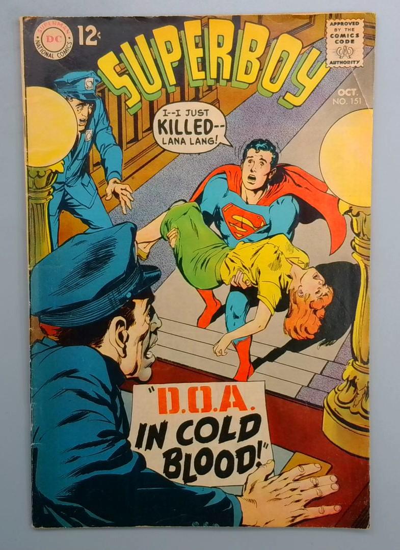 Superboy #151,VG  DC Comics, 1968