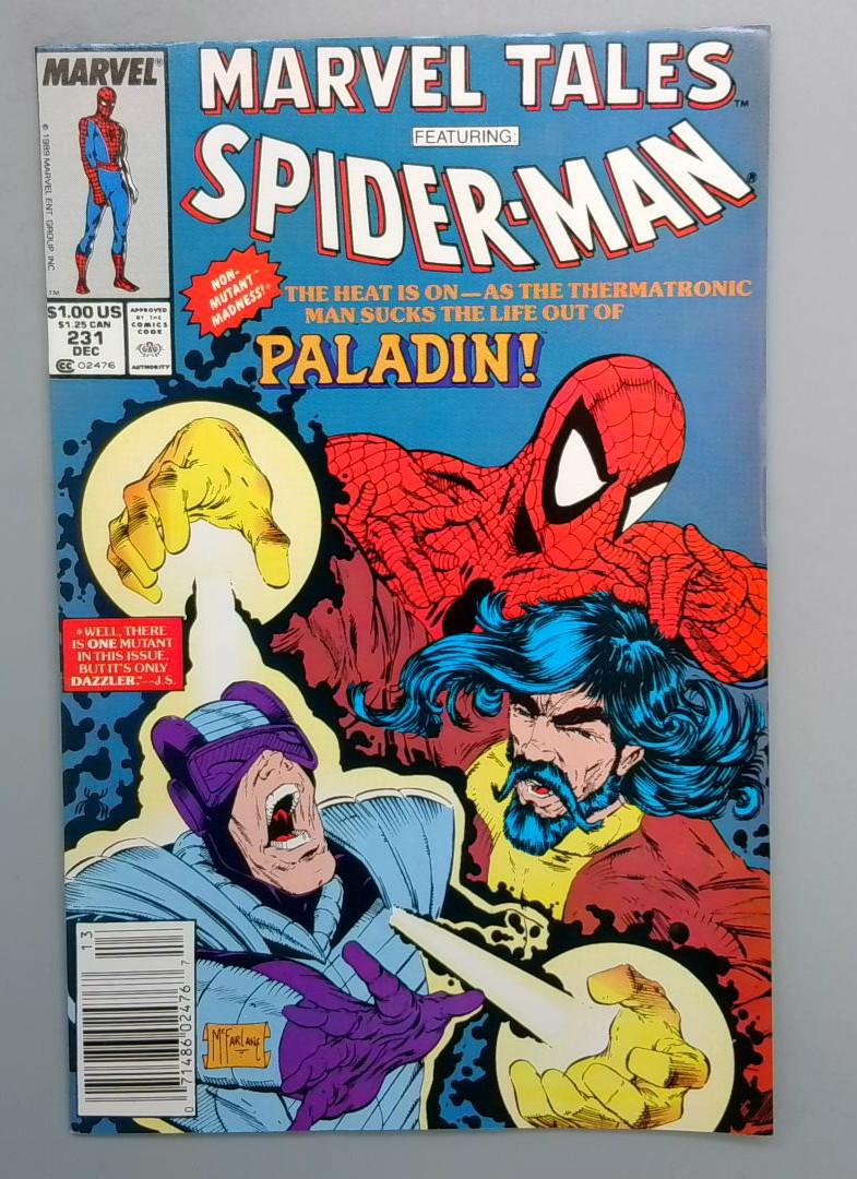 Marvel Tales #231 VF/NM McFarlane Cover, Newsstand Marvel 1989