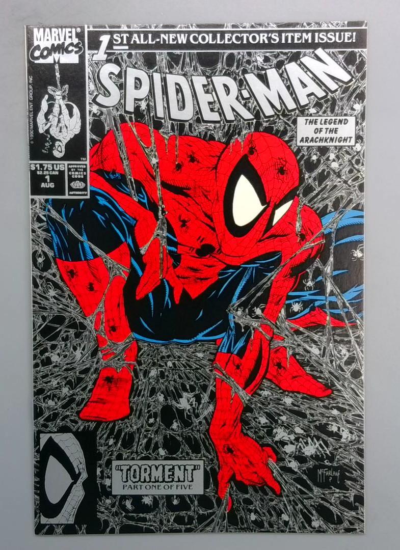 Spider-Man #1 NM Silver and Black Cover McFarlane Marvel 1990