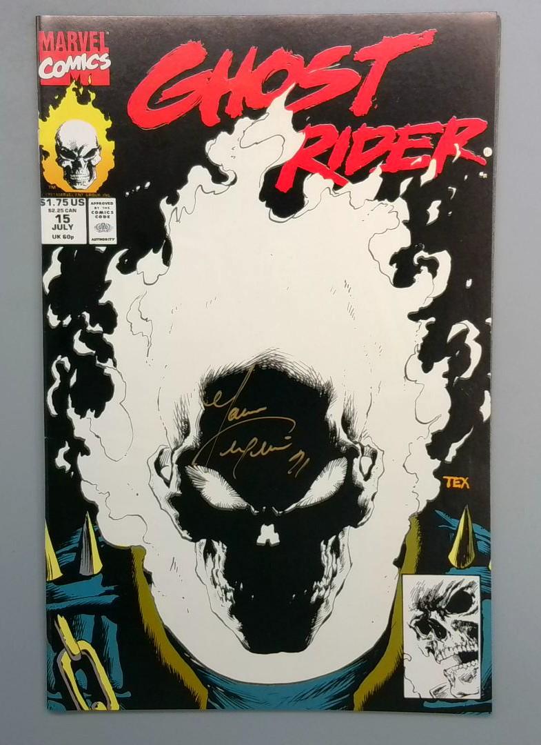 Ghost Rider #15 NM Glow in the Dark Signed by Mark Texeira Marvel 1991