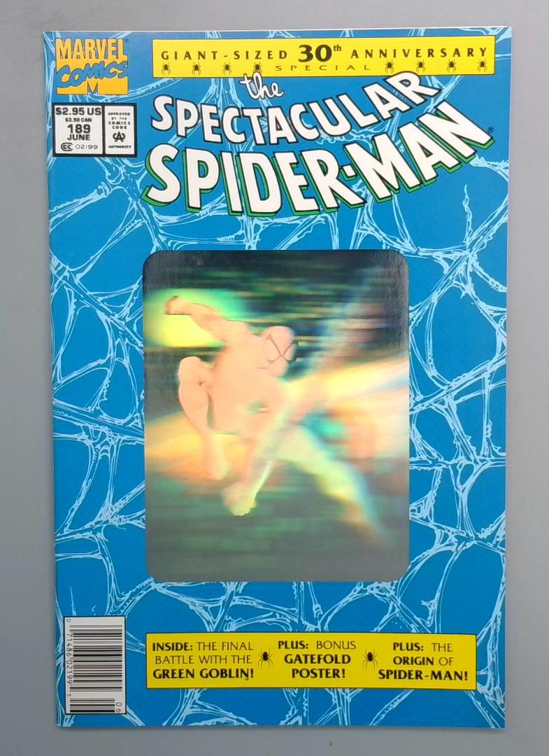 Spectacular Spider-Man #189 NM Newsstand Hologram Cover Marvel 1993