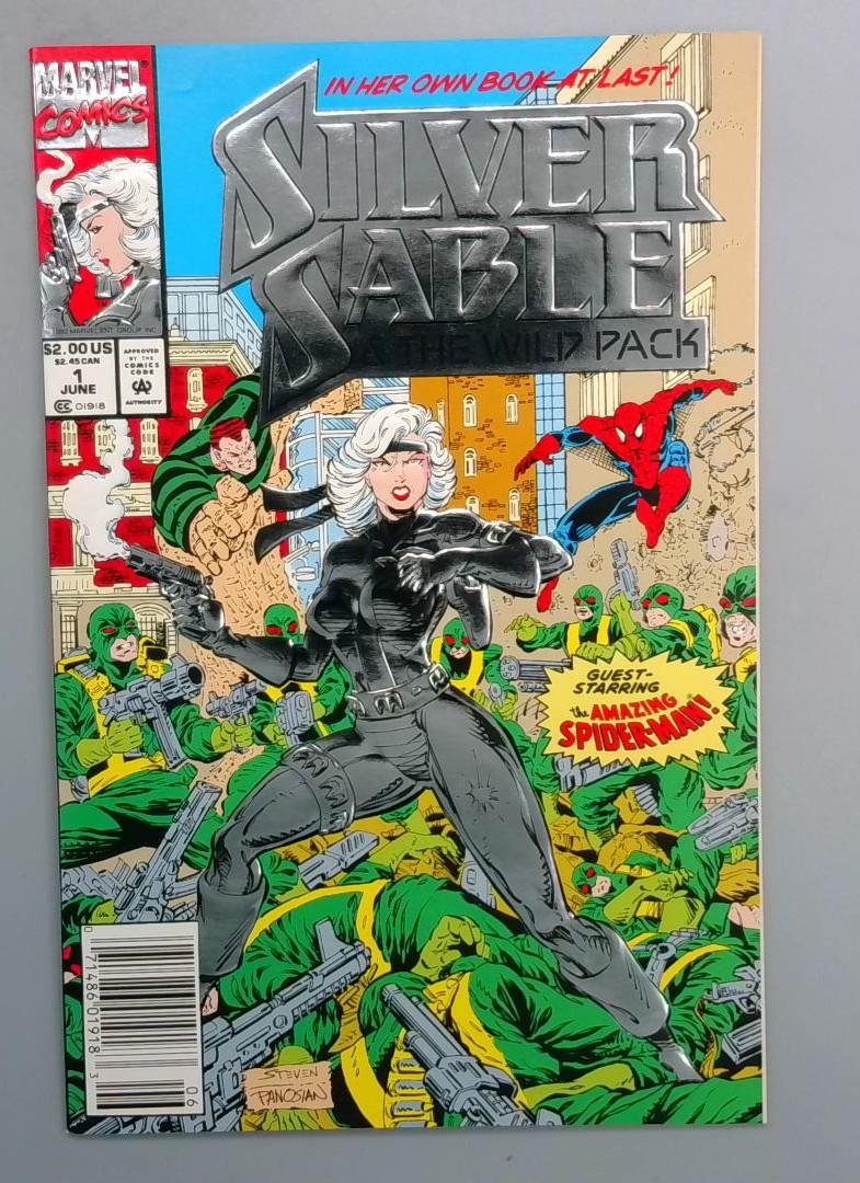 Silver Sable #1 VF/NM NEWSSTAND EDITION Marvel 1992