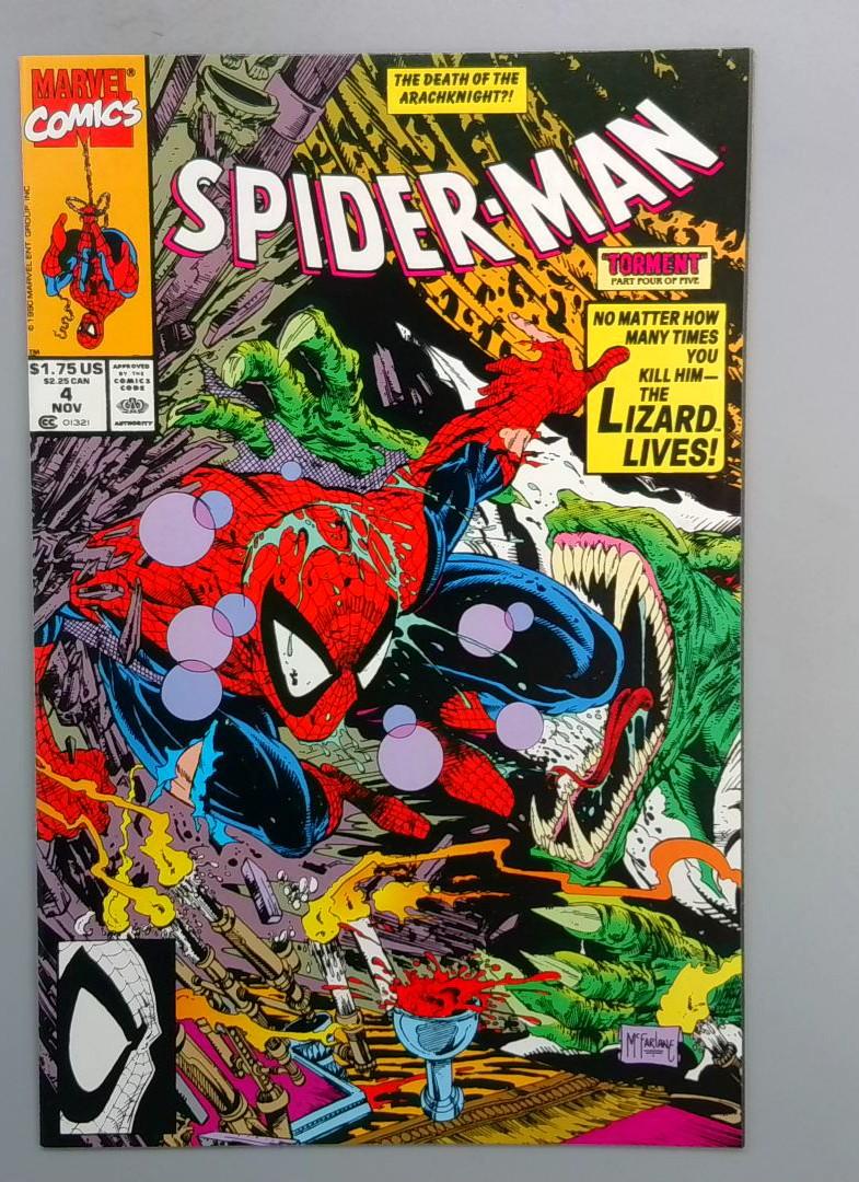Spider-Man #4 NM McFarlane, Lizard Marvel 1990
