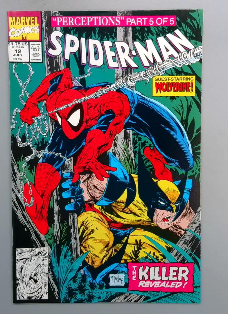 Spider-Man #12 VF/NM Wolverine Marvel 1991