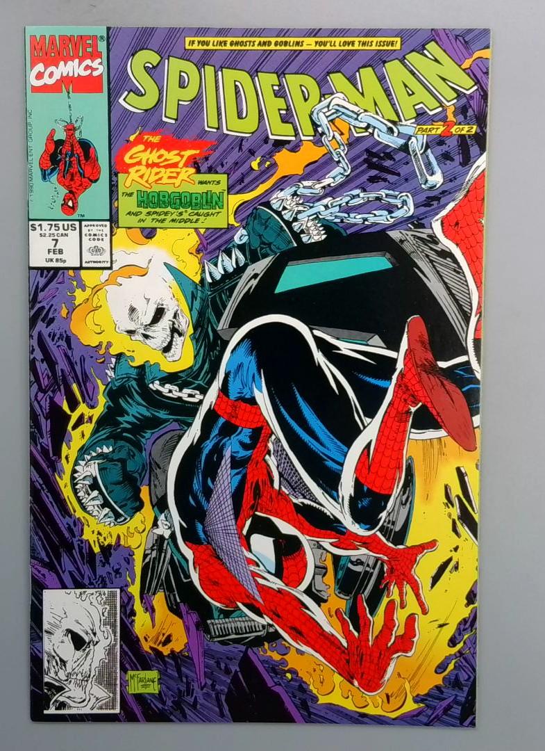 Spider-Man #7 NM Ghost Rider Marvel 1991 Copy2