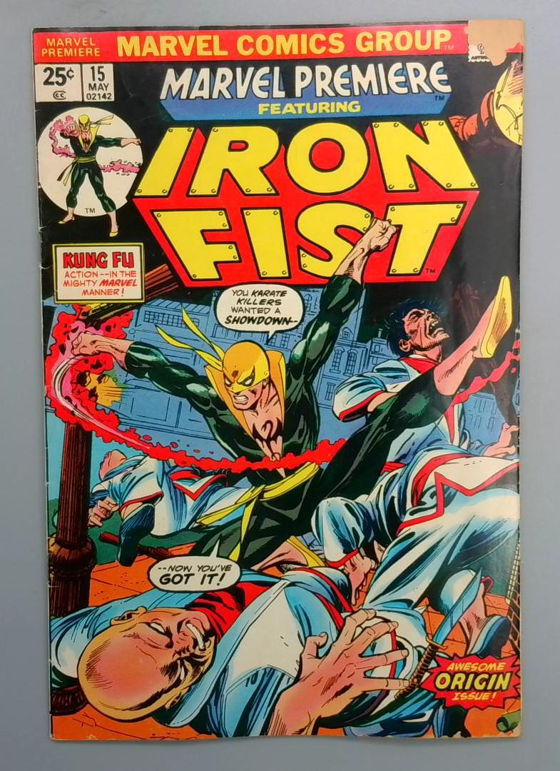 Marvel Premiere #15 GD+ 1st Iron Fist NO MVP Stamp Marvel Comics 1974