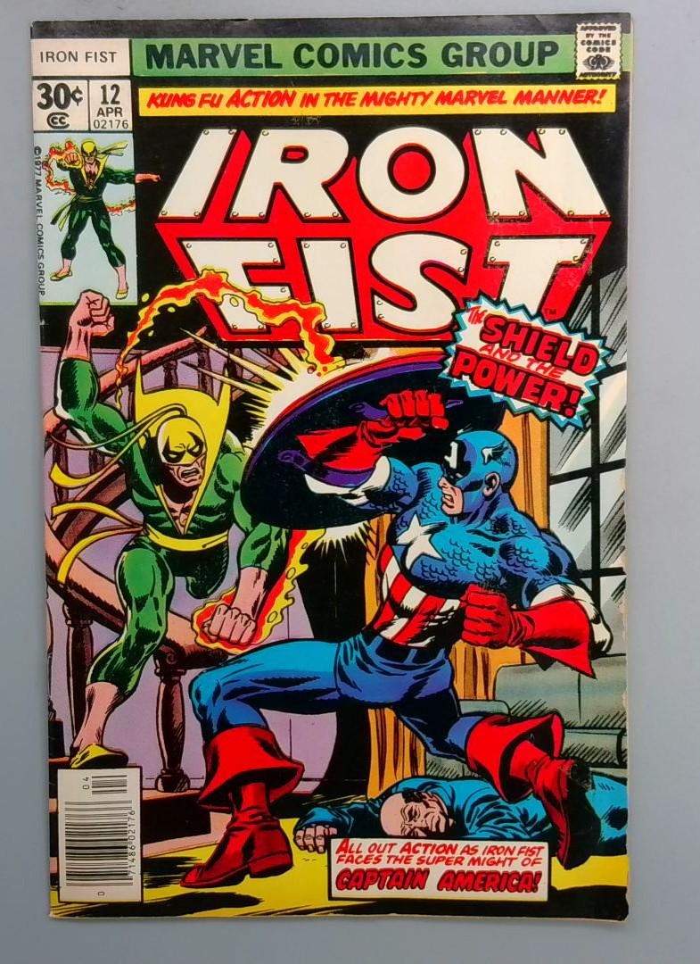 Iron Fist #12 Captain America Appearance & Cover Marvel 1977
