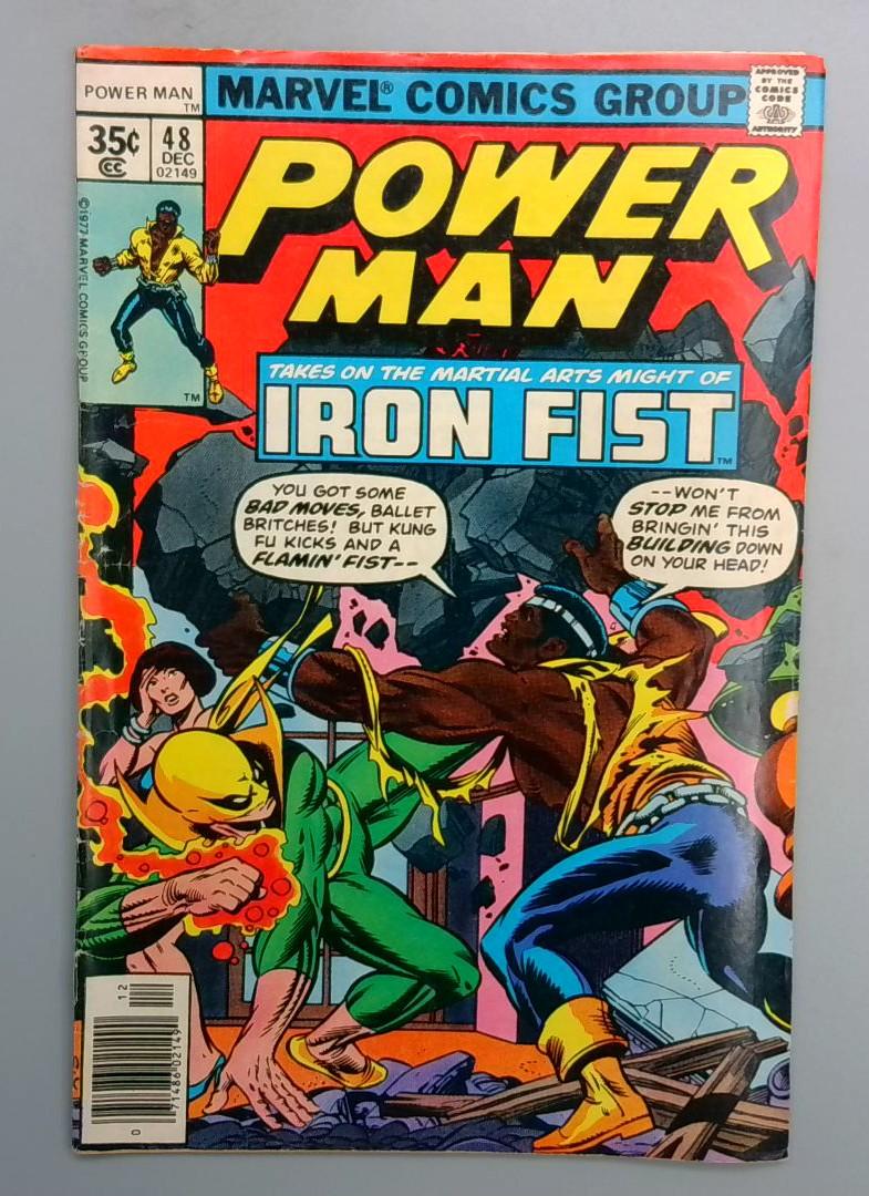 POWER MAN #48 First Meeting between Iron Fist and Power Man Marvel 1977