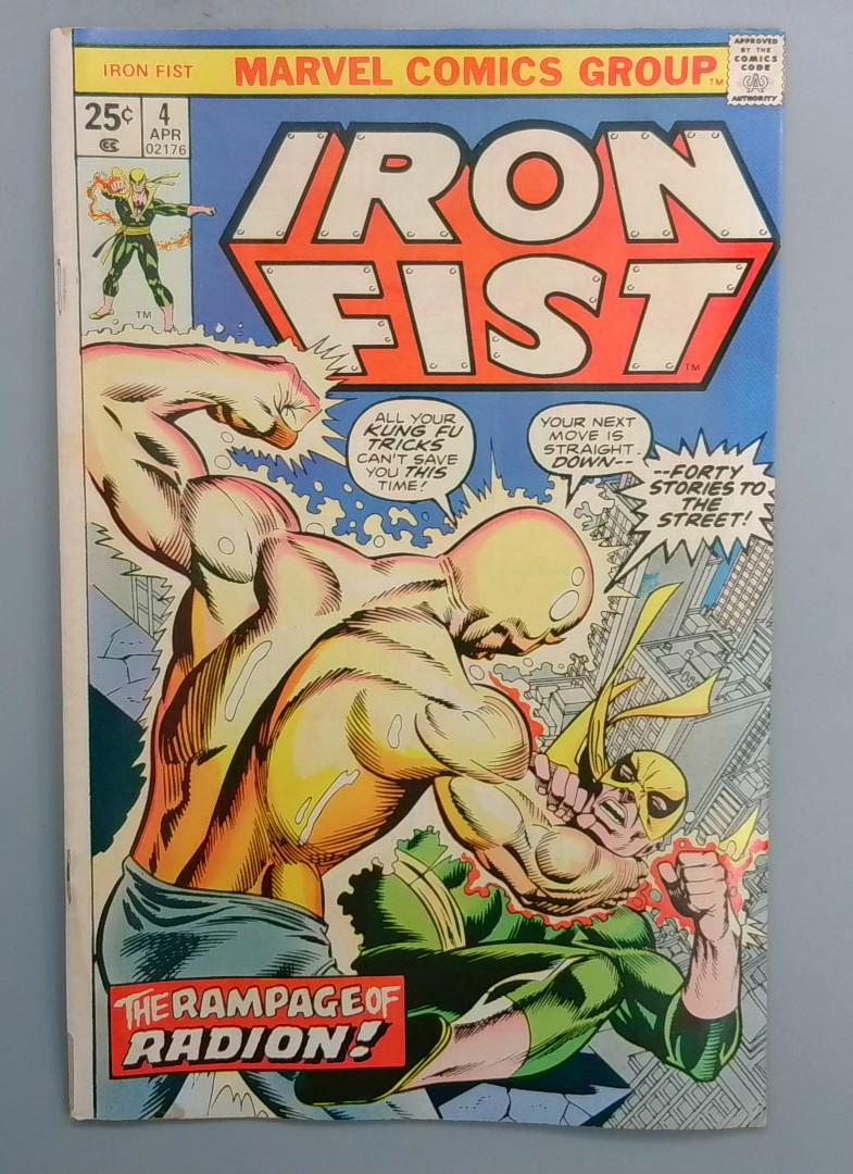 Iron Fist #4 Radion Appearance Marvel 1976