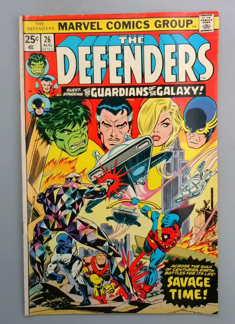 DEFENDERS #26 FN Guardians of The Galaxy Appearance Marvel 1975