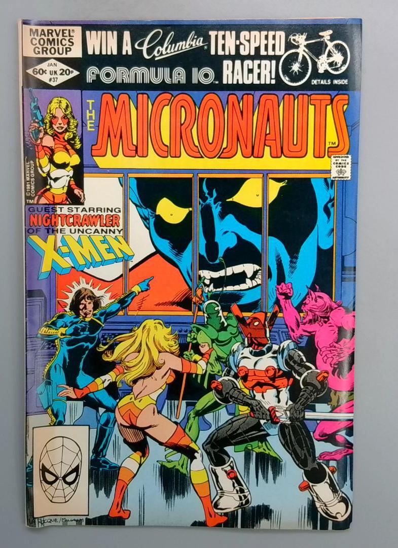 MICRONAUTS #37 X-Men's Nightcrawler DIRECT EDITION Marvel 1982