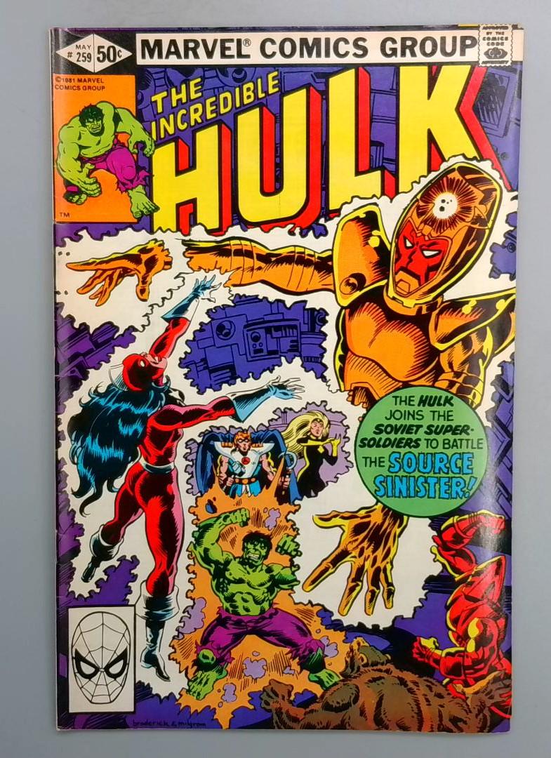 Incredible Hulk #259 Soviet Super-Soldiers Marvel 1981