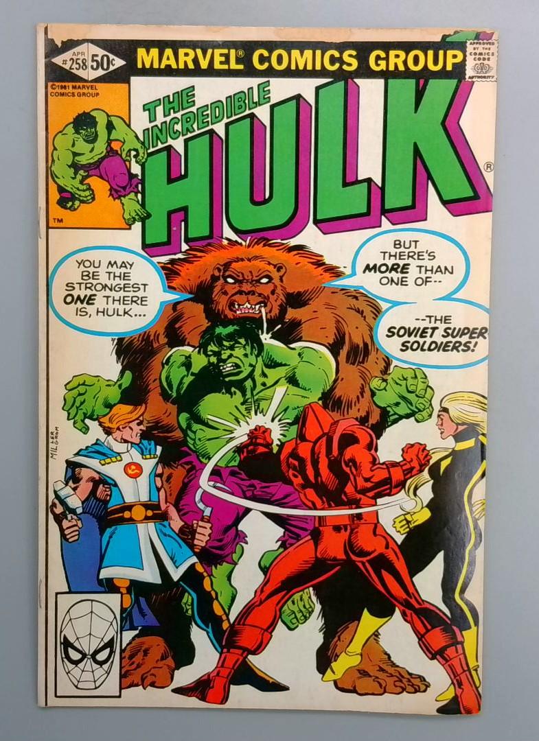 Incredible Hulk #258 1st Soviet Super-Soldiers Marvel 1981
