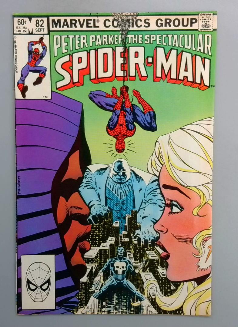 Spectacular Spider-Man #82 1st Battle of the Punisher vs Kingpin Marvel 1983