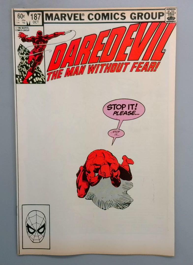 DAREDEVIL #187 1st Team Appearance of Chaste DIRECT EDITION Marvel 1982