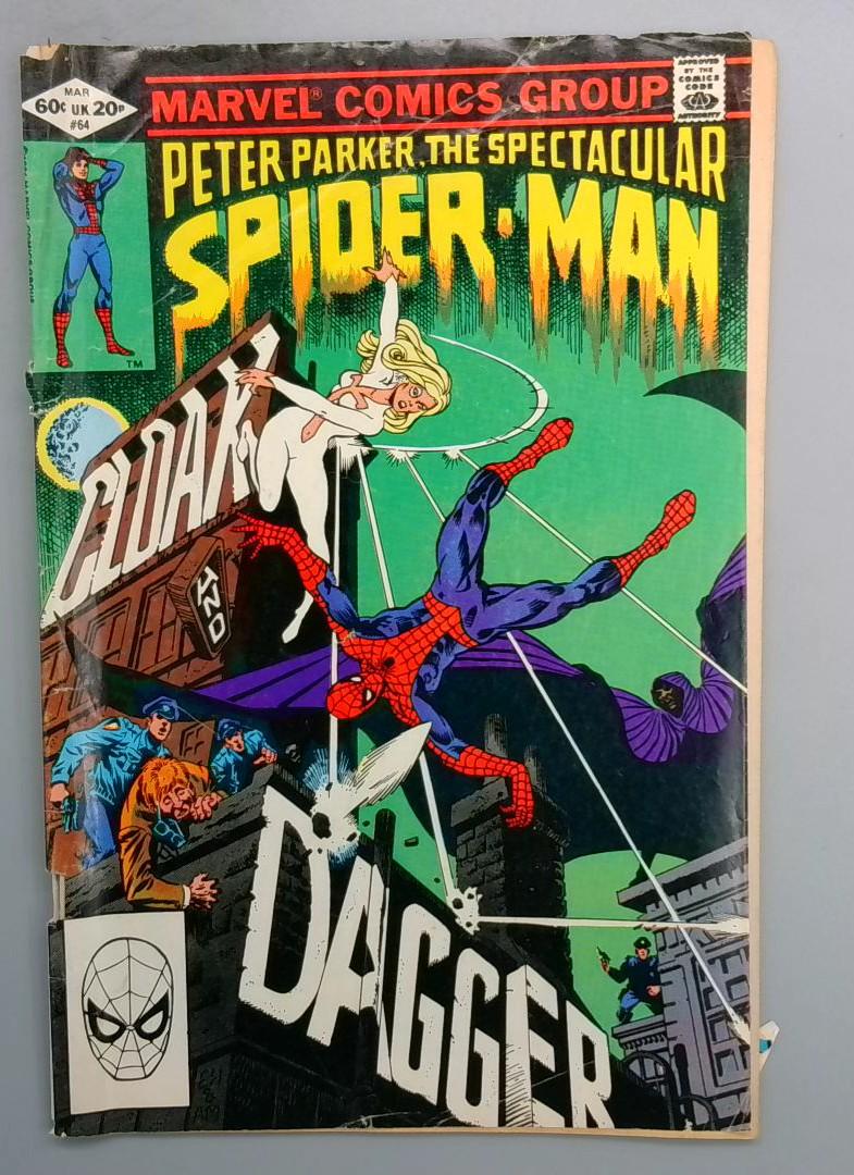 Spectacular Spider-Man #64 1st Cloak and Dagger MARVEL 1982