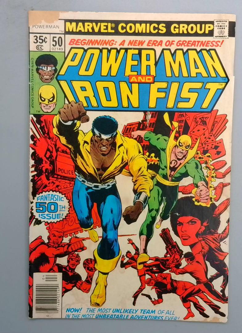 POWER MAN #50 1st "POWER MAN" and "IRON FIST" in own Comic title. Marvel 1978