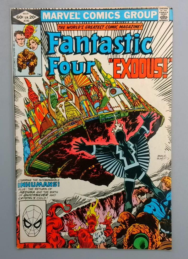FANTASTIC FOUR #240 1st Appearance of Luna Maximoff Marvel 1982