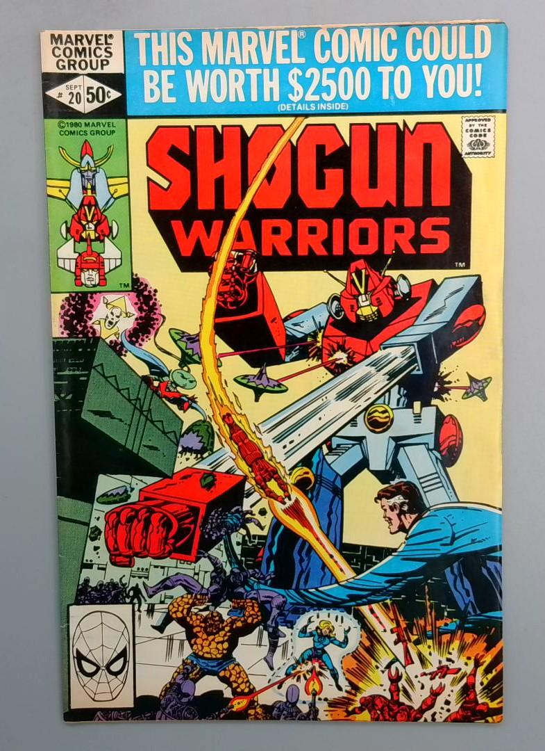 Shogun Warriors #20, Fantastic Four Marvel, 1980