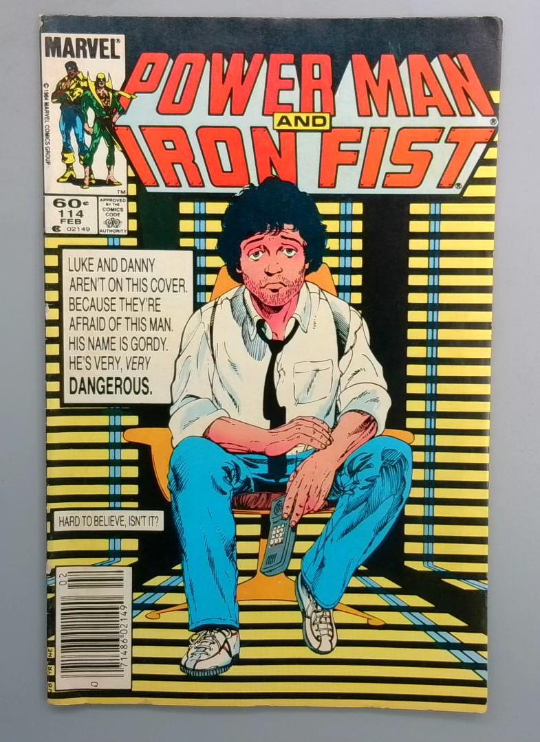 POWER MAN AND IRON FIST #114B NEWSSTAND EDITION Marvel 1985