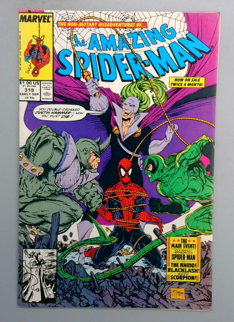 Amazing Spider-Man #319 F/NM Backlash Marvel 1989