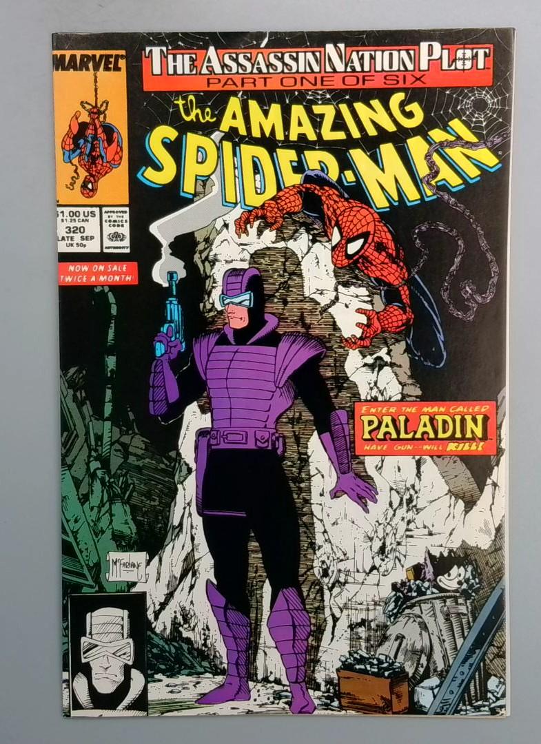 Amazing Spider-Man #320 VF+ Paladin Marvel 1989