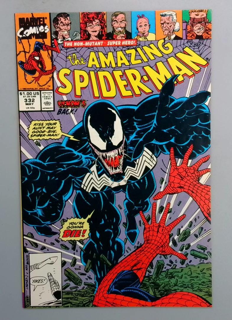 Amazing Spider-Man #332 Venom, Erik Larsen Marvel 1990