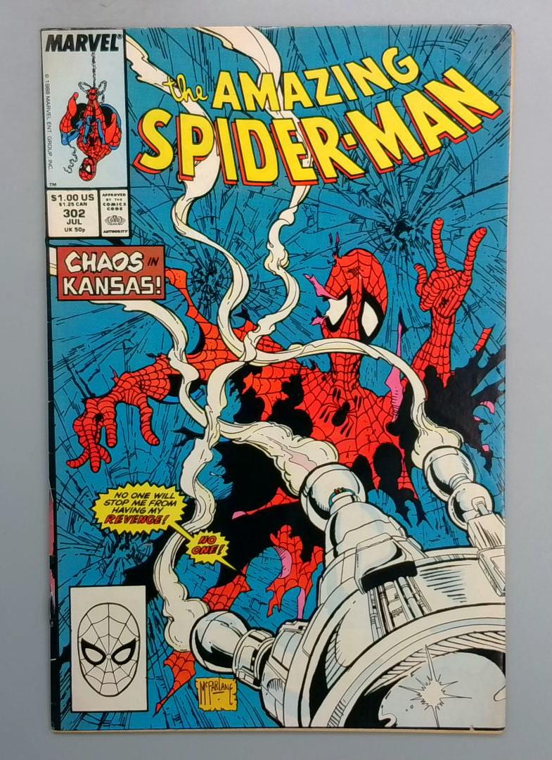 Amazing Spider-Man #302 1st Appearance of Wes Cassady Marvel Comics 1988