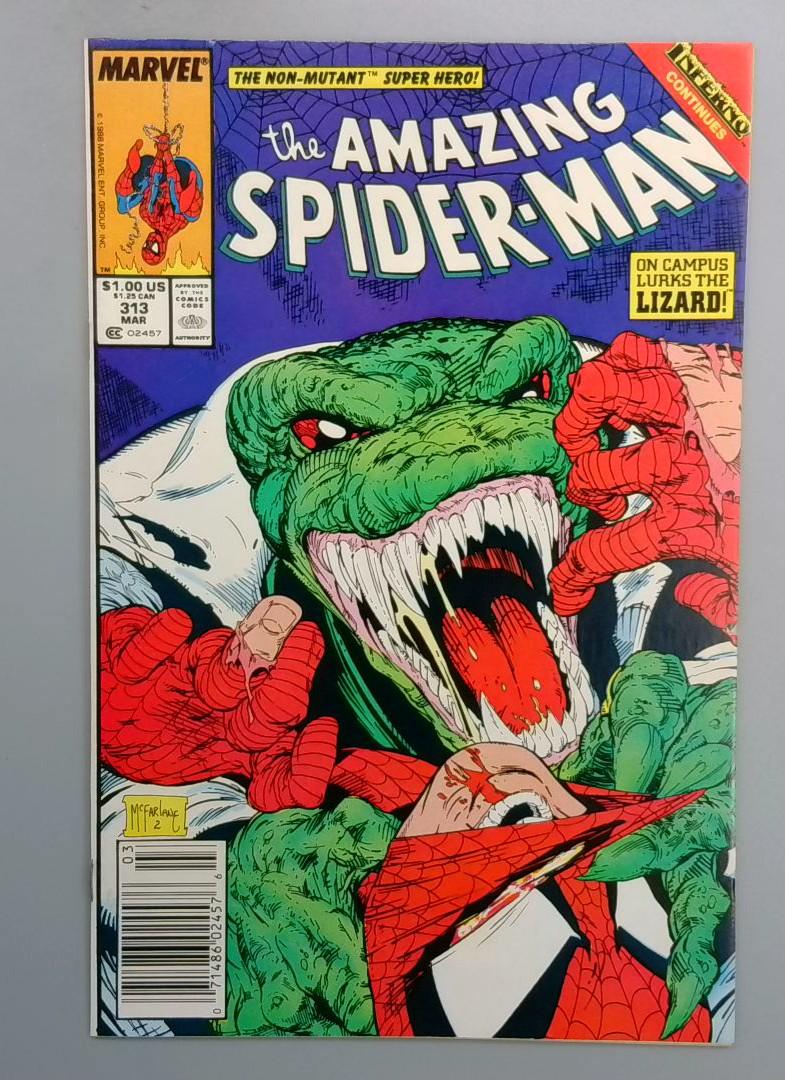 Amazing Spider-Man #313 VF/NM Newsstand McFarlane Marvel 1989