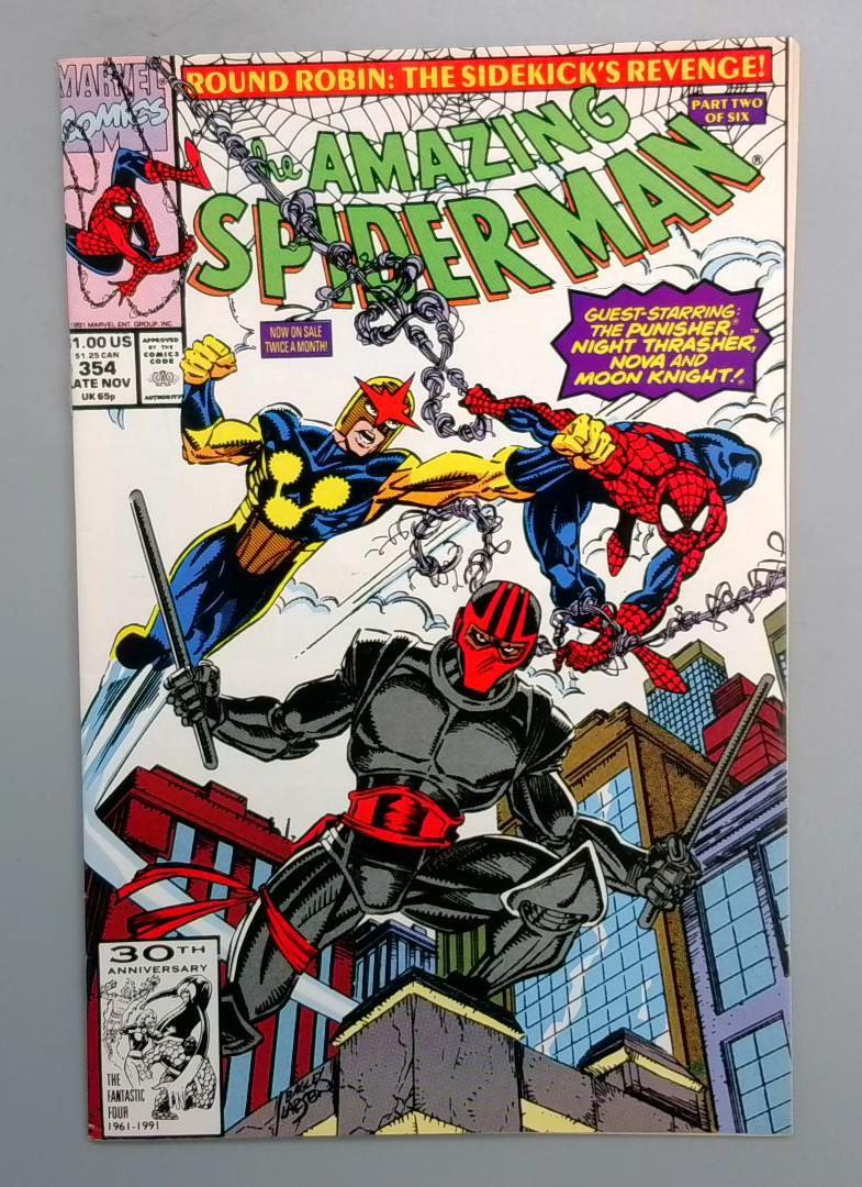 Amazing Spider-Man #354 VF 1st Number Twelve DIRECT EDITION