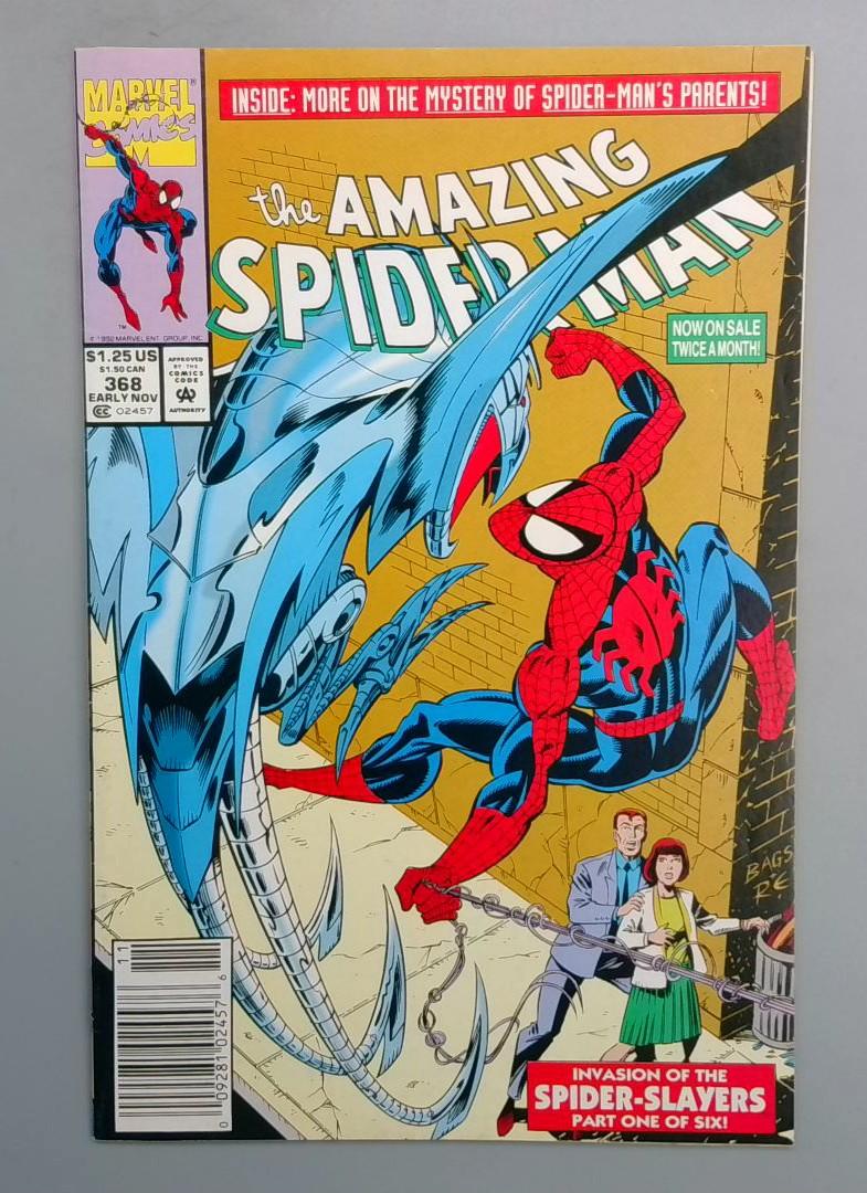 Amazing Spider-Man #368 VF/NM NEWSSTAND EDITION Marvel 1992