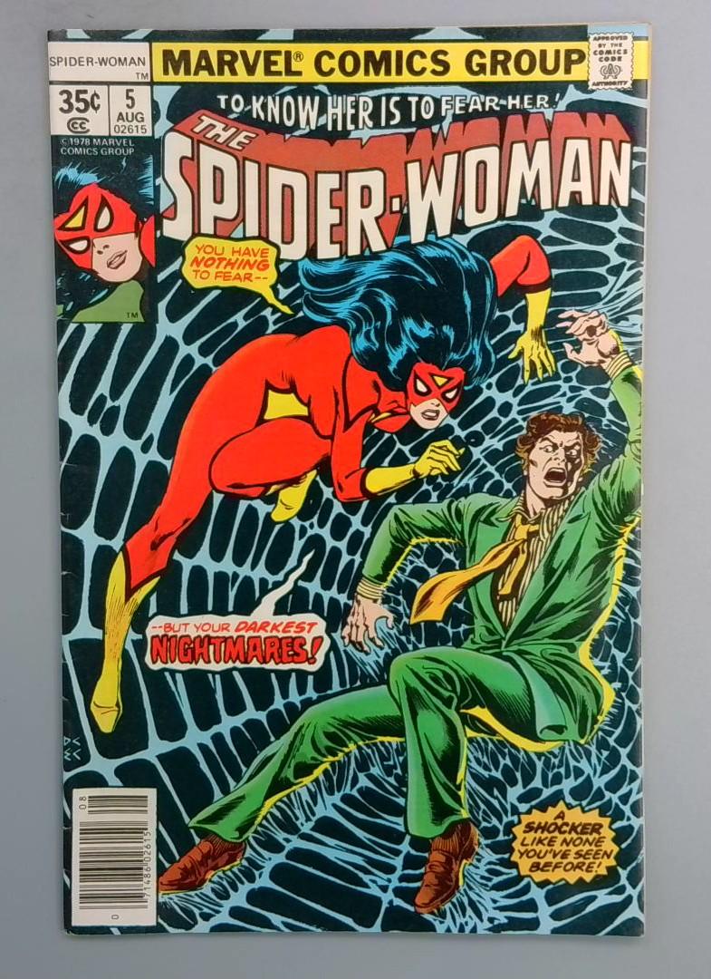 Spider-Woman #5 FN 1st Morgan Le Fey Since the Golden Age Marvel 1978
