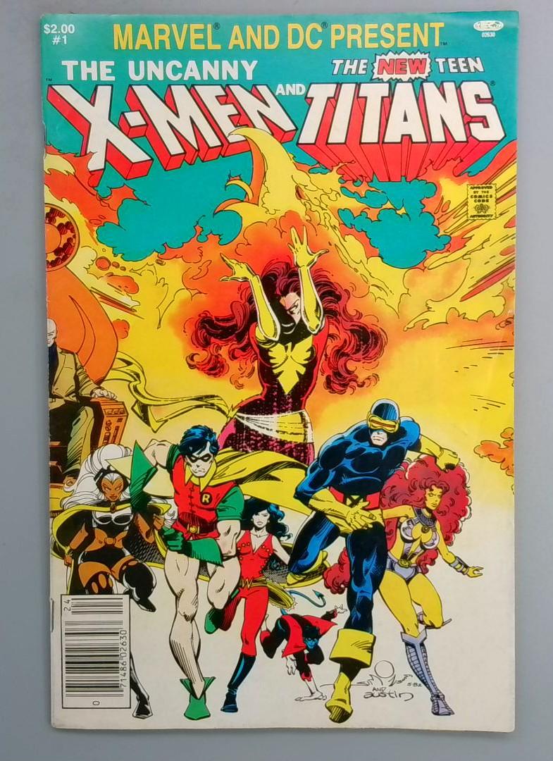 Marvel and DC Present Uncanny X-Men and New Teen Titans #1 VF 1982 SN1