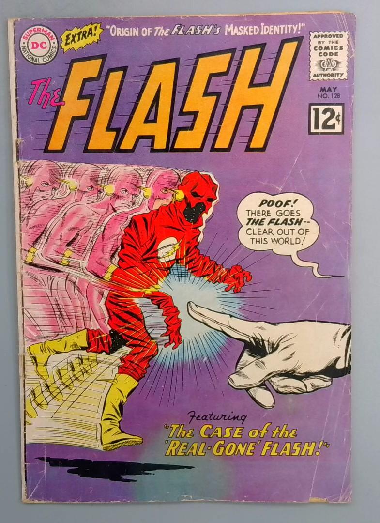 Flash #128 VG+ 1st Abra Kadabra (Citizen Abra) DC 1962 JR1