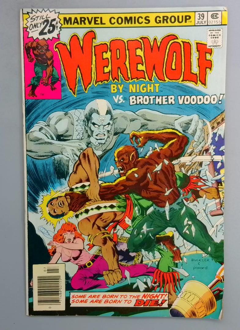 Werewolf by Night #39, Brother Voodoo Marvel, 1975 SN1