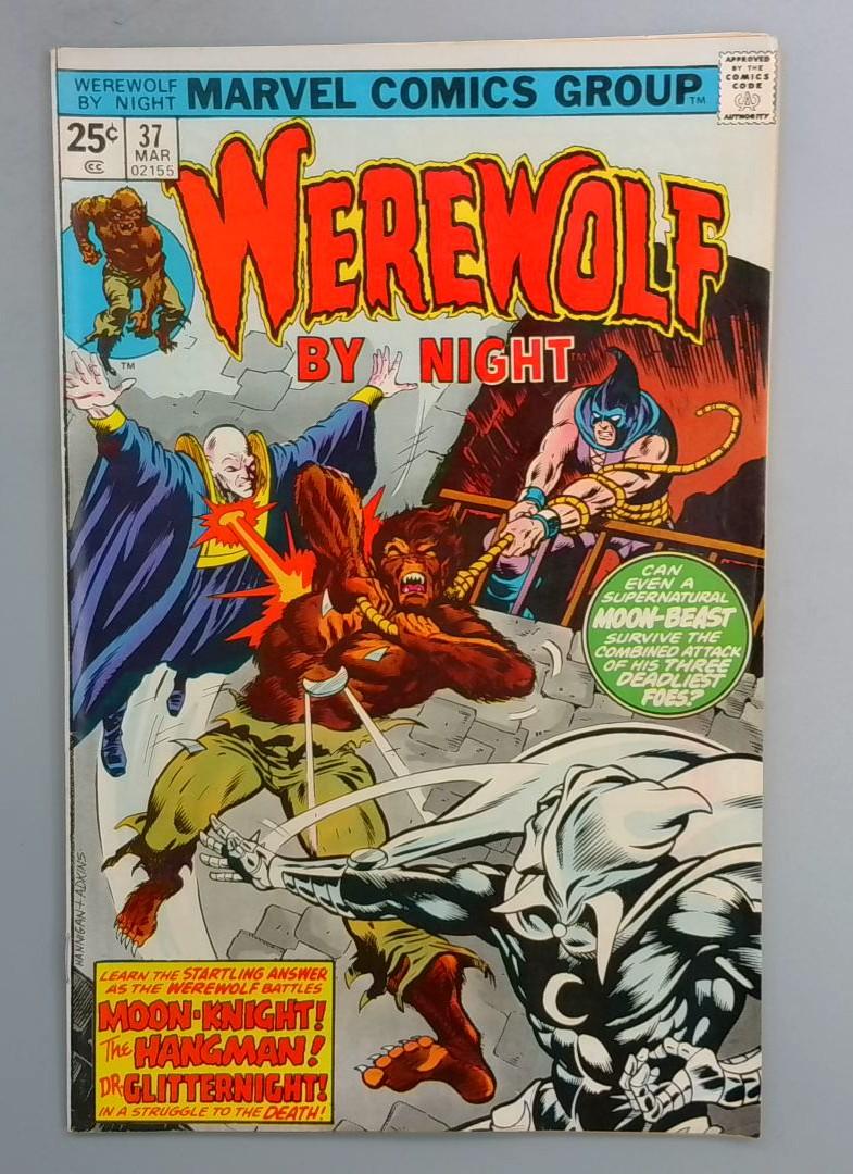 Werewolf by Night #37, FN+ 3rd Moon Knight Marvel Comics, 1975 SN1