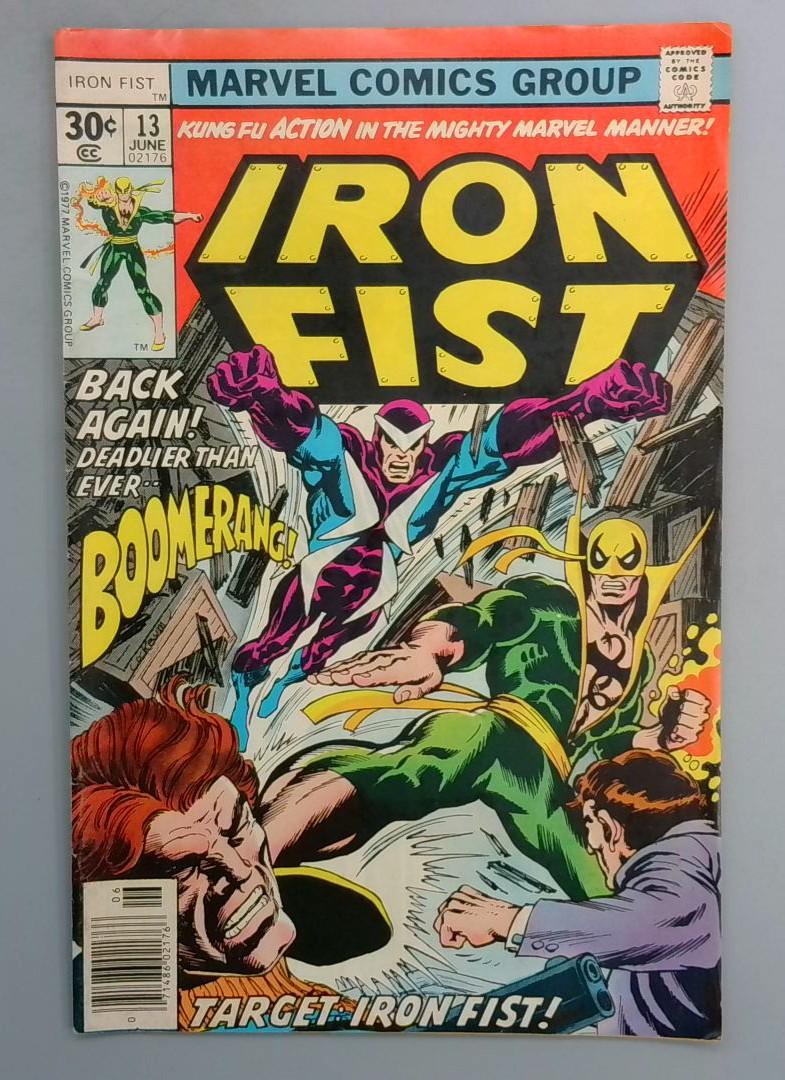 Iron Fist #13 FN- Sabretooth Preview Marvel 1977 SN1