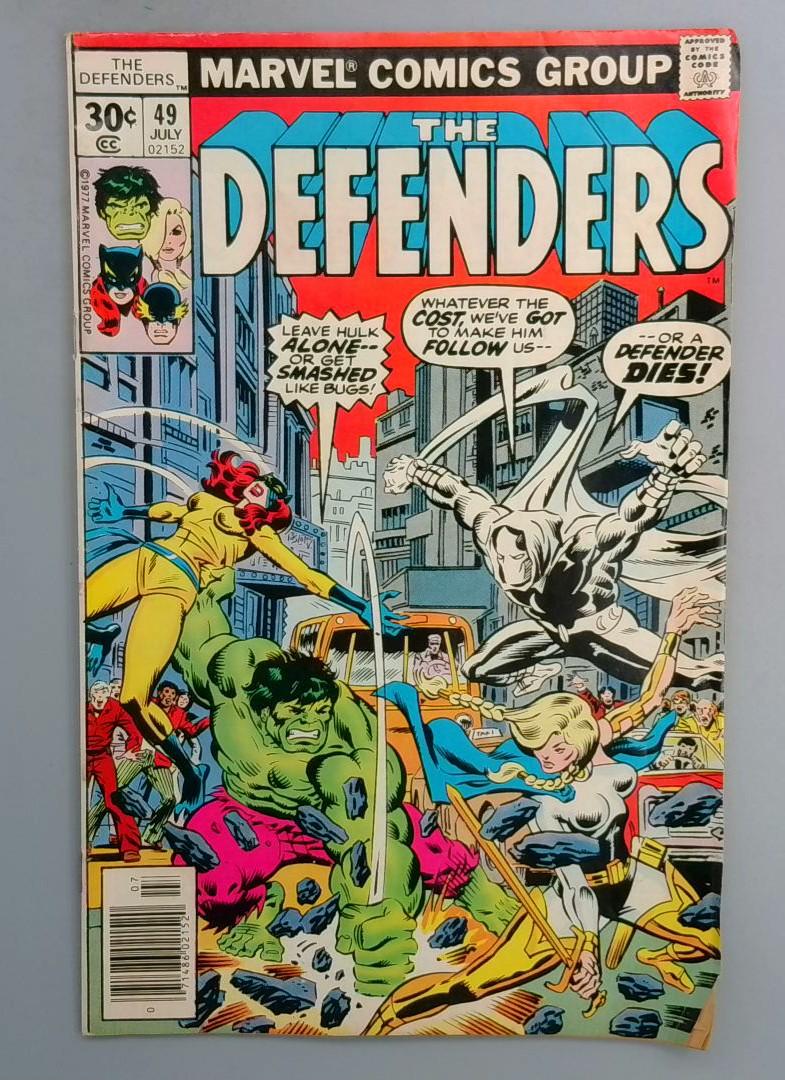 Defenders #49 Early Moon Knight Marvel 1977 SN1