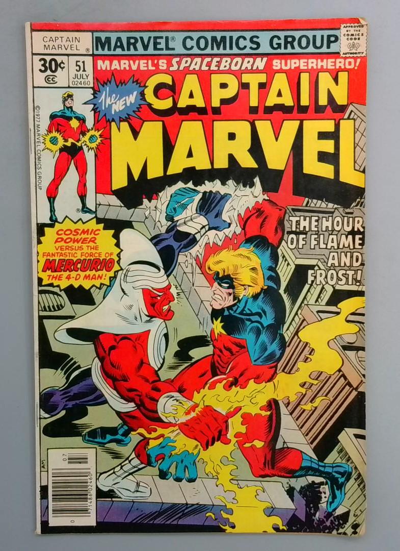 CAPTAIN MARVEL #51 Mercurio Appearance Marvel 1977 SN1