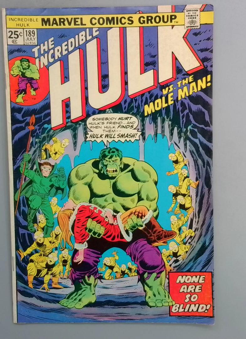 Incredible Hulk #189 FN Marvel 1975 SN1