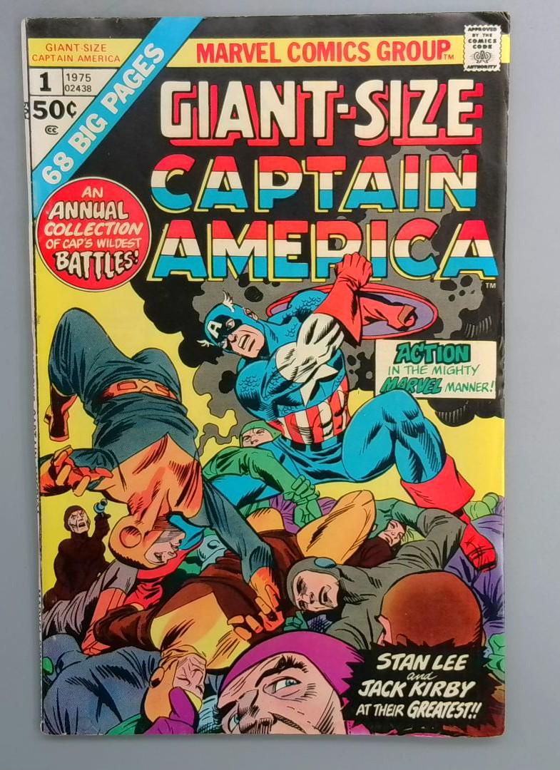 Giant-Size Captain America #1, FN Marvel Comics, 1975 SN1