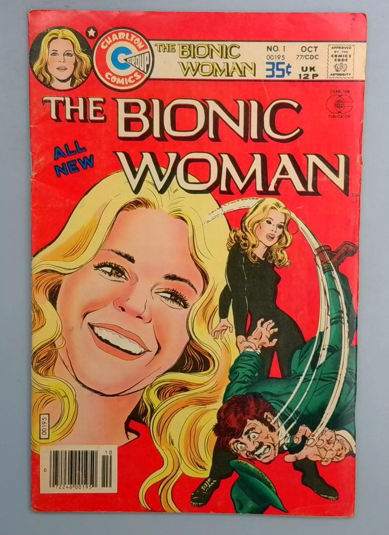 Bionic Woman #1 VG 1st Appearance Charlton Comics 1977  SN1