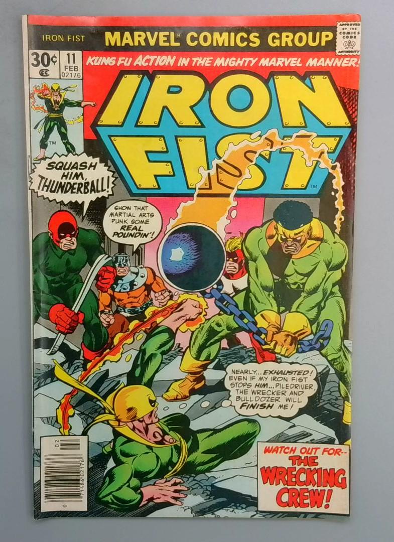 Iron Fist #11 Wrecking Crew Matt Murdock Marvel 1977 SN1
