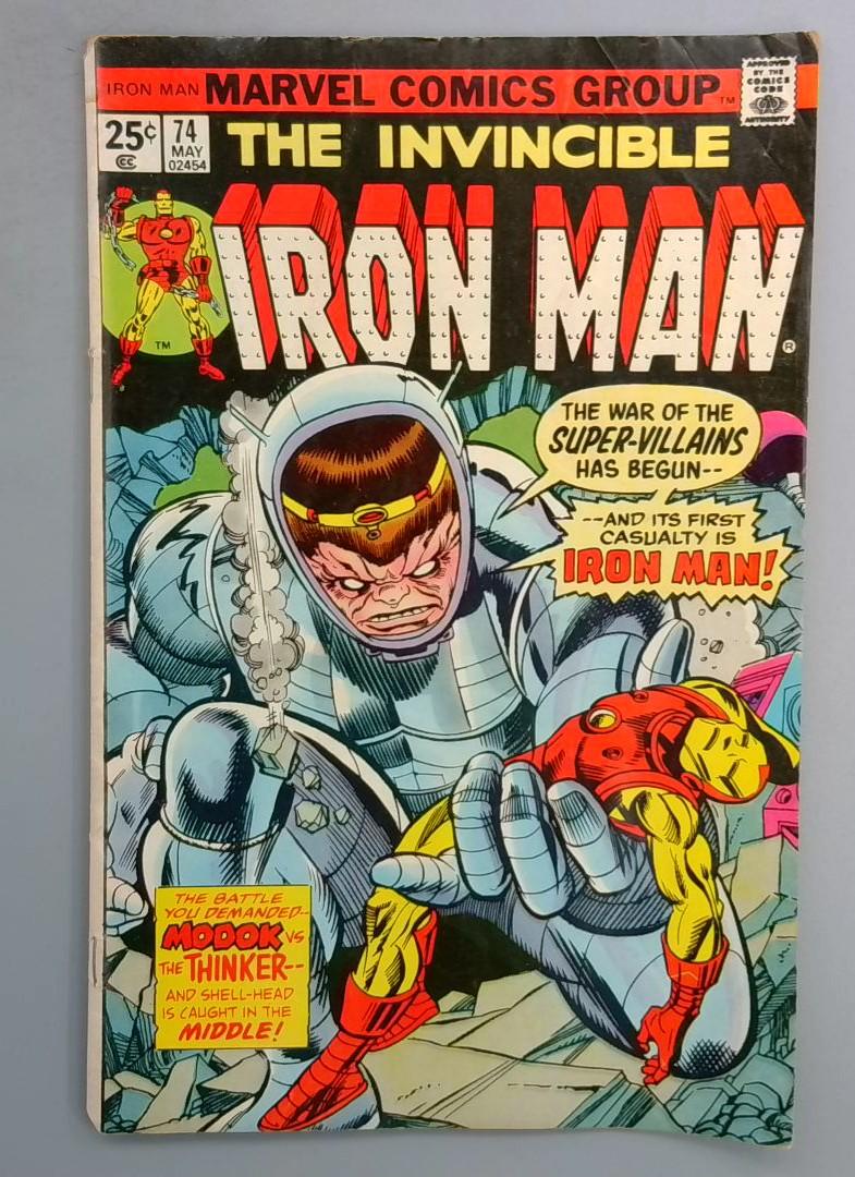 IRON MAN #74 M.O.D.O.K. Appearance Marvel 1975 SN1