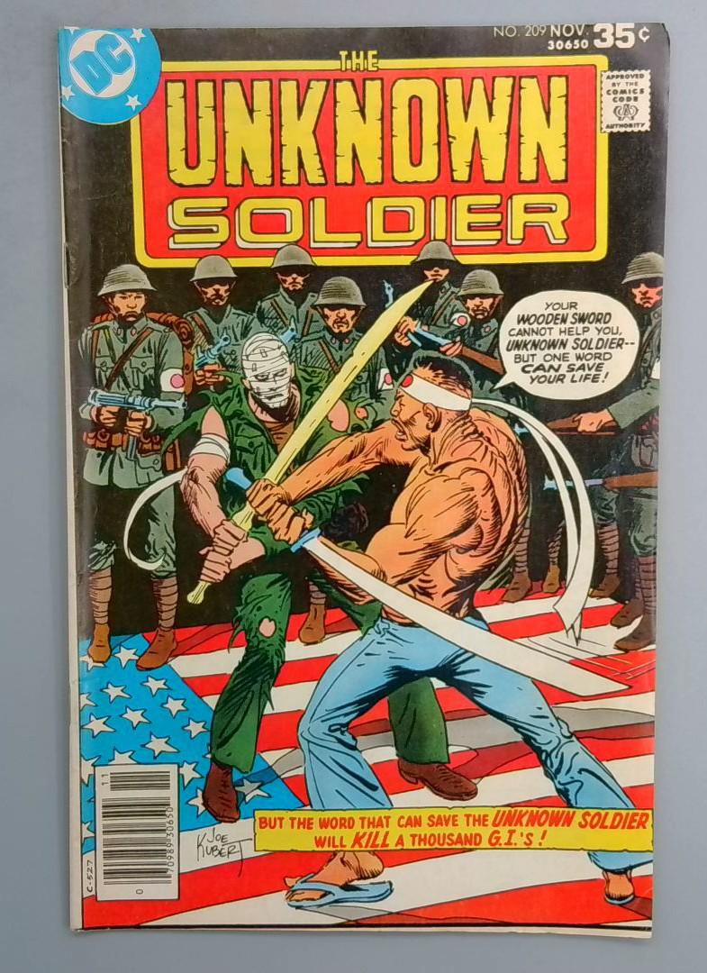 UNKNOWN SOLDIER #209 FN DC 1977 SN1