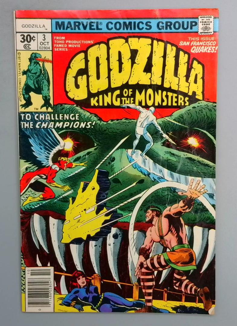 Godzilla: King of the Monsters #3, Champions Marvel, 1977 SN1