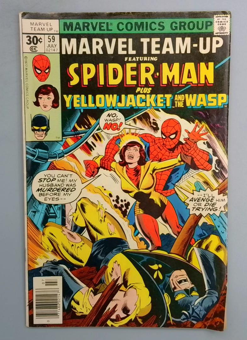 MARVEL TEAM-UP #59 Yellowjacket and Wasp Marvel 1977 SN1