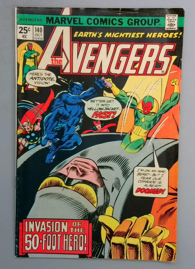 AVENGERS #140 Marvel 1975 SN1